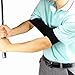 MRRSIWEI Golfing Swing Correcting Posture Motion Fixer Band, Swing Correcting Arm Elastic Band Correct Training Swing Gesture Alignment Practice Tool for Golf Beginners.Blue