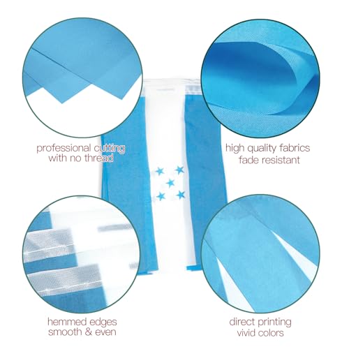 Image of Anley Honduras String Flag Pennant Flags, Patriotic Events 15th of September Honduran Independence Day Decoration Sports Bars - 33 Feet 38 Flags