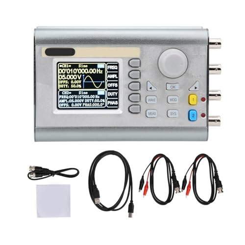 Generatore di Segnale, JDS2900-60M 2CH Funzione DDS a Doppio Canale/Generatore di Forme D'onda Arbitrarie, Sorgenti di Segnali a Impulsi DDS (Spina europea)