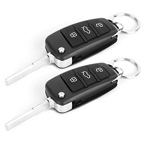 KIMISS Universal Car Remote Central Türverriegelung Keyless Entry System Car Security Türschloss-Kit mit Fernbedienung (1 Stück, Schwarz, Fernbedienung, Auto (universell)) – Bild 6