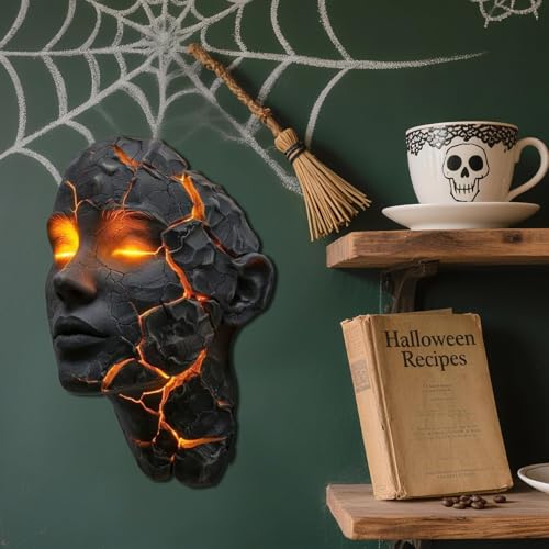 Aplique de pared LED con diseño de volcán 3D de resina para iluminación interior en pasillos 3