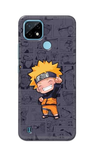 Image of PRINTFIDAA Plastic Printed Hard Back Cover Case For Realme C21 Back Cover (Famous Anime Cartoon Character) -112, Multi