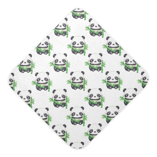 Msyxl Cute Panda Hooded Towel - Ultra Soft & Absorbent Muslin Cotton Bath Towel for Babies, Toddlers, Newborn - Boys & Girls Essential 35
