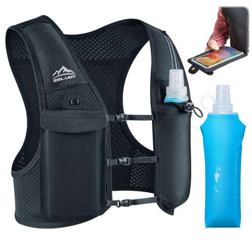Image of Zelvot Running Vest for Women Men, Touchscreen Phone Pocket