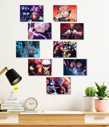 VOHRA JUJUTSU KAISEN POSTERS PACK OF 9 (10.5 x 14.8 cm) 300 GSM ...