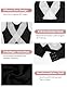 MISS MOLY Shapewear Damen Brust Binder Schlanker Shaper Figurformende Shapewear Top Elastische Kompression Körperhaltung Buckel Korrektor Body Shaper Weste (Schwarz,L)