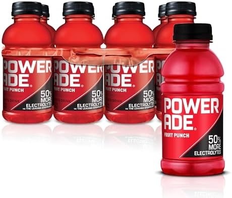 Pack of 8 Powerade Sports Drink Fruit Punch (12-Oz Each) $3.09-$3.26