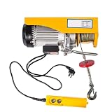 PA800 500kg Electric Hoist, 220V Mini Crane with Copper Motor, 12-30M Lifting Height, Portable Household Hoist for Engines, Gearboxes, and Supplies