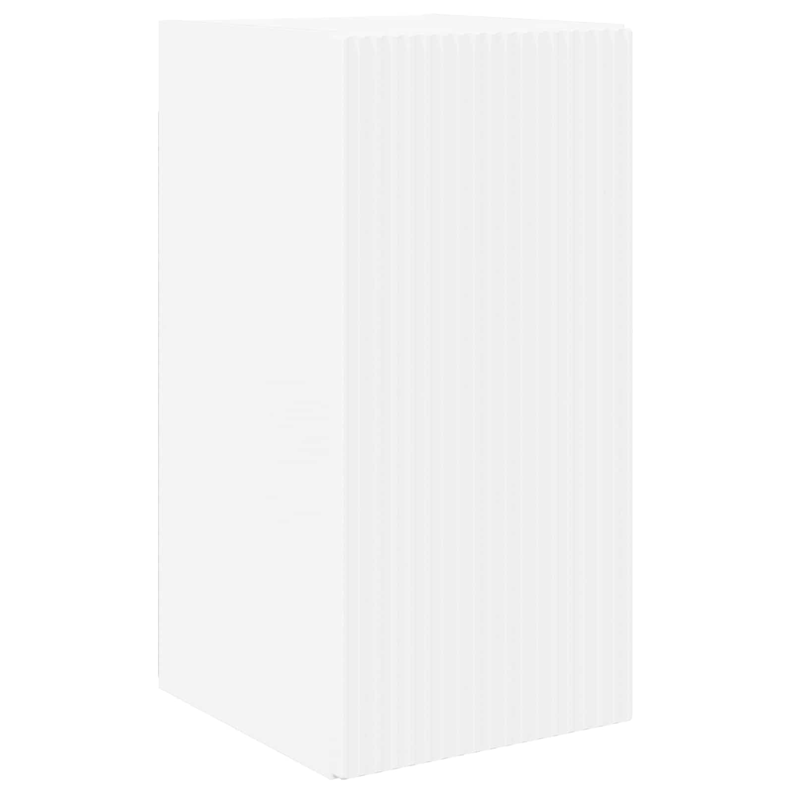 TV-Schrankset Wandmontiert 2 pcs Weiß Holzwerkstoff, Modernes Media Center mit Stauraum, 78,5x31x30 cm, für Wohnzimmer Schlafzimmer, Elegantes Design
