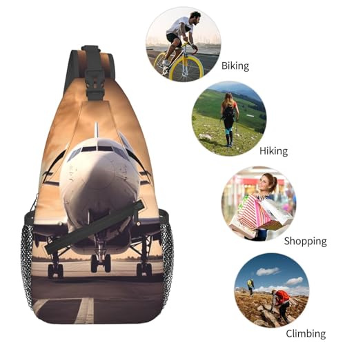 Sling Backpack Crossbody Sling Bag Airplane Chest Bag Daypack miniatura 5