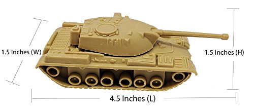 Toy Essentials 16 Pc Green and Desert Army Battle Tanks Play Set - Thumbnail 3