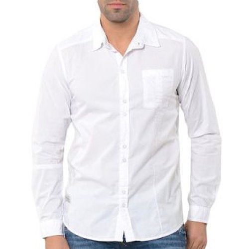 Kaporal - Chemise - Manches longues - Homme - Blanc (White) - FR : Small (Taille fabricant : S)