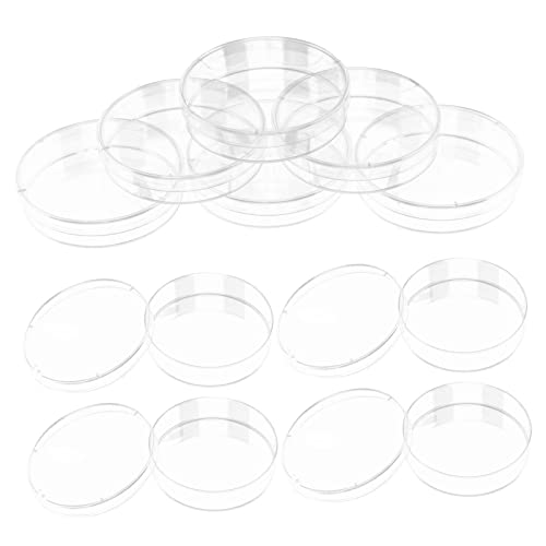 FUNOMOCYA Multipurpose Lab Petri Dishes 30pcs 70mm Agar Plates for Science Experiments