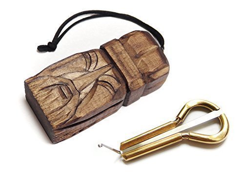 Jew's Harp by P.Potkin en caja de madera Hechicero - instrumento musical de boca (arpa de mandíbula)...
