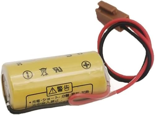 Miniatura 9 de Paquete de 10  Reemplazo para BR-23A A98L-0031-0006 3V 1600mAh PLC Batería de litio con enchufe marrón