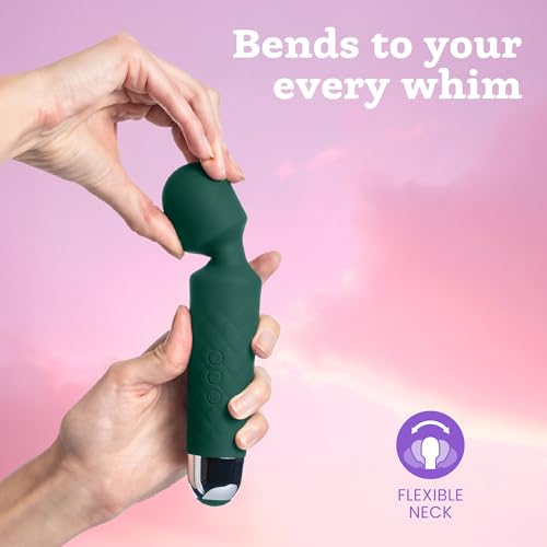 Image of Oliver James Wand Vibrator Sex Toy - 20 Patterns 8 Speeds Long Battery Life | Discreet Adult Toy Vibrating Dildo 6 Hour Battery Life Waterproof USB Rechargeable G Spot Vibrator for Deep Intense Pleasure