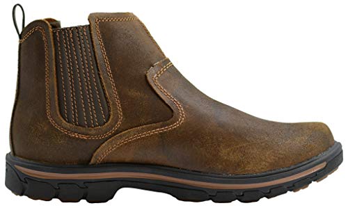 Skechers Men's Segment-Dorton Boot, Brown, 8 XW US