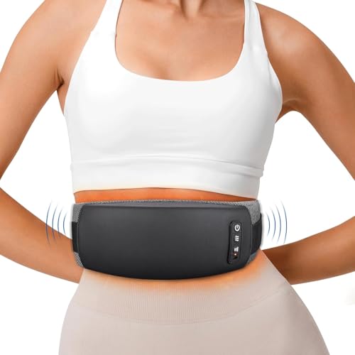 Cordless Back Massager Belt, Heating Pad with 2 Heating Levels, 3...