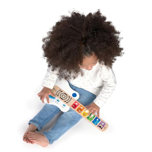 Image of Baby Einstein Strum Along Songs Magic Touch Wooden Toy Guitar with Whammy Bar, Montessori Musical Learning Toy with Lights, 12mo+, Standard (Pack of 6)