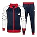 WENZHOU Herren 2-Teilig Set Joggingsuit aus Baumwolle Freizeitanzug Trainingsanzug Hausanzug Herren Jogginganzug Trainingsanzug Sportanzug Fußball Sporthose Hoodie Hose für Gym Warm Tracksuit