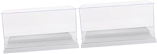 ifundom 2 Peças Caixa De Armazenamento Caixa De Exibição Figuras Vitrine Vitrine Modelo Cubo Vitrine Organizador De Plástico Transparente Caixas De Exibição Suprimentos Expositor Acrílico