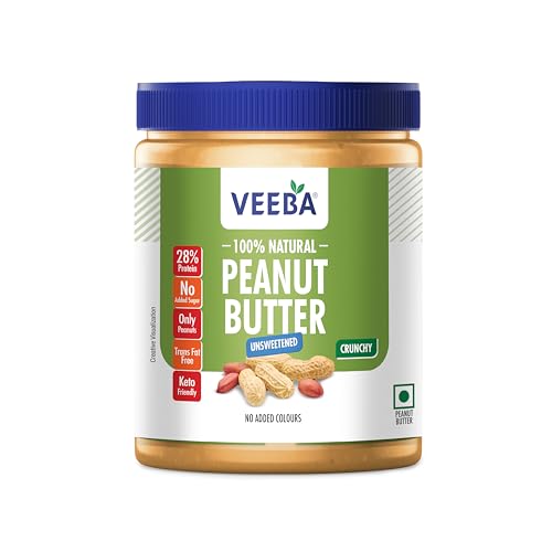 Image of Veeba 100% Natural Peanut Butter (1Kg)