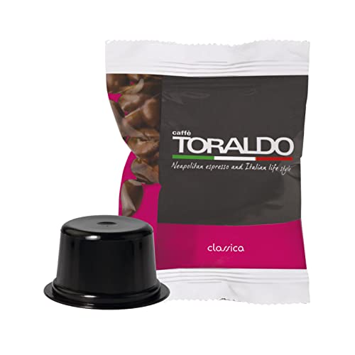 Compatibile con LAVAZZA BLUE CAFFÈ TORALDO CAPSULE  Compatibile con LAVAZZA BLUE  Caffè Selezionato, Tostato e Torrefatto in Italia  Eccellenza del Caffè Napoletano (100 Capsule, Miscela Classica)