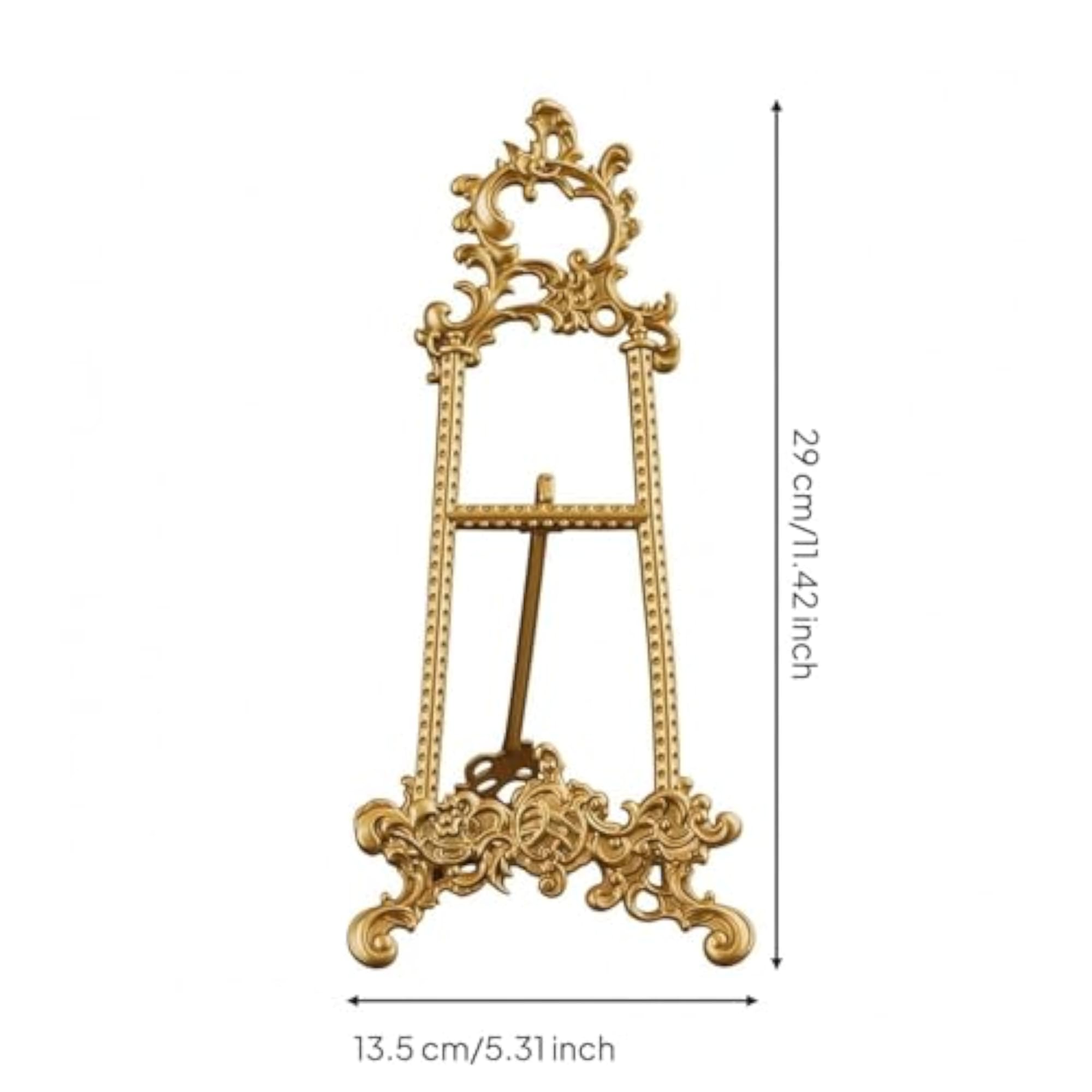 Ornate Brass Easel Display Stand