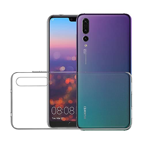iLieber Huawei P20 pro Hülle mit Schutzfolie, [1 Hülle + 2 Schutzfolie] Schutzhülle [Ultra Dünn] Folie 9H Screen Protector TPU Silikon Hülle Cover Transparent Crystal für Huawei P20 pro