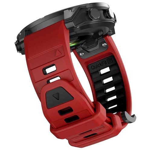 Image of OVERSTEP Compatible with Fenix 8 47mm Watch Bands, 22mm Soft Siliocne Strap for Garmin Fenix 5 /Fenix 5 Plus /Fenix 6 /Fenix 6 Pro /Fenix 7 Smartwatch