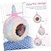 HEMOTON Warm Bird Bed Cozy Parakeet Nesting Hammock for Plush Bird Hanging House for Budgies Easy to Install and Maintain Design