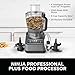 Ninja Food Processor, Professional Plus, 1000 Peak Watts, 4 Functions for Chopping, Slicing, Purees & Dough with 9-Cup Processor Bowl, 3 Blades, Food Chute & Pusher, Silver, BN601