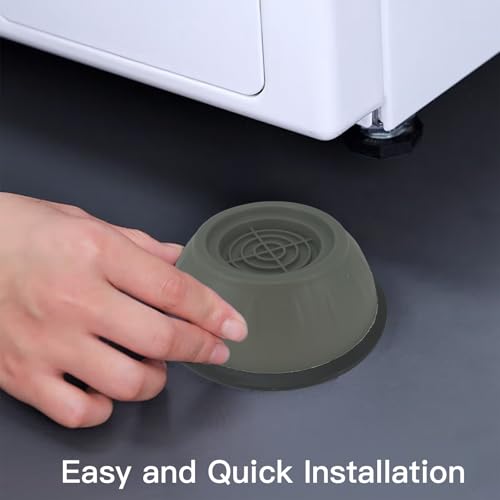 Image of Washing Machine Foot Pads 4 Pcs Anti-Vibration Rubber Washing Machine Feet Pads: Anti-Slip, Noise Reducing, Anti-Walk, Suitable for Washer and Dryer