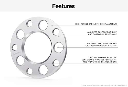 5mm Hubcentric 5x114.3 Wheel Spacers (66.1mm Bore) Compatible with Nissan Infiniti G35 G37 Q50 Q60 Q70 FX35 FX50 350z 370z Altima Maxima 300zx 240sx Rogue Sentra - Silver 66.2mm 2pcs