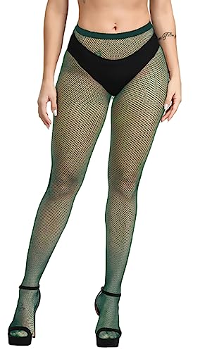 Image of CozyWow Fishnet Tights for Women, High Waist Footed Fishnet Stockings Soft and Stretchy, Womens Patterned Tights 10+ Colors