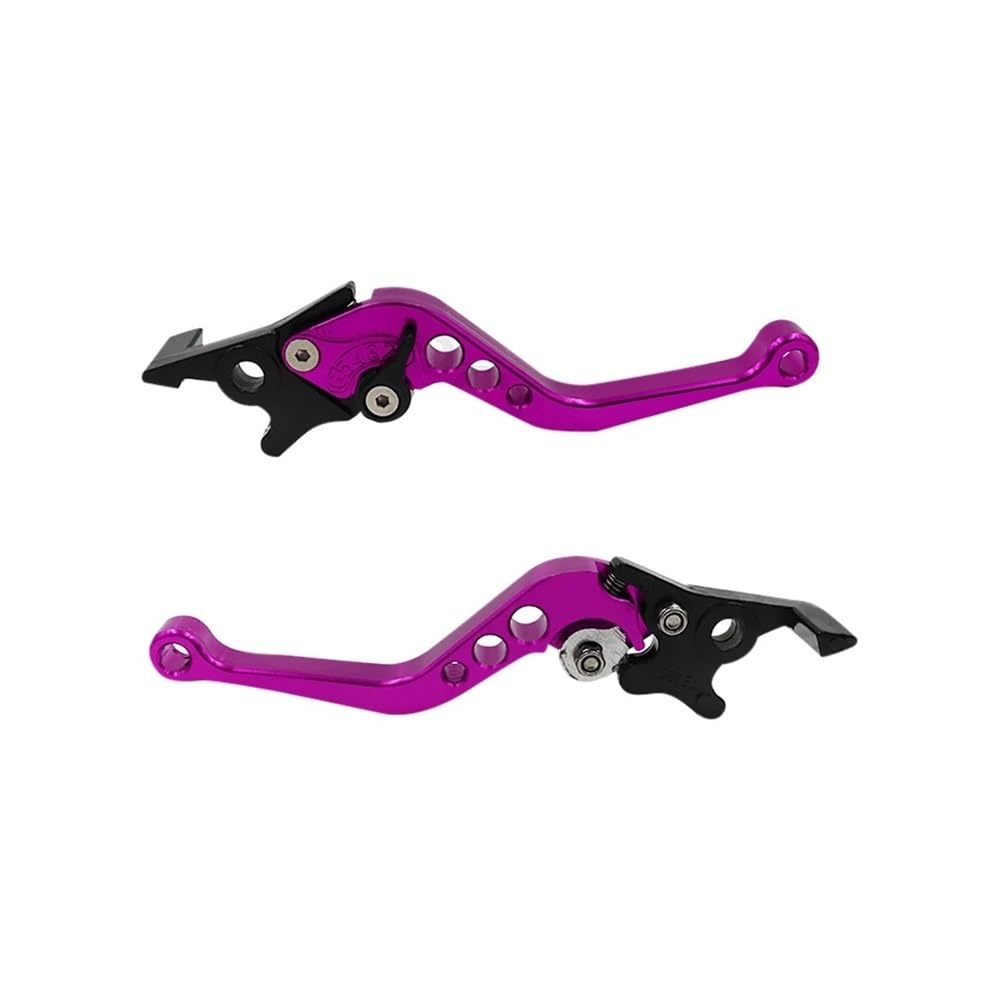 Dagmara Purple 2 Pcs Universal Motorcycle Brake Handle Adjustable Moto Motorbike Modification Clutch Drum Lever