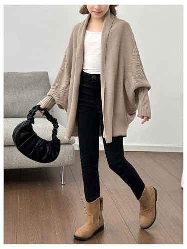 SOLY HUX Girl's Oversized Cardigan Open Front Long Sleeve Sweater Outerwear Fall Clothes4