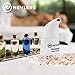 Nevlers White Himalayan Salt Inhaler for Lungs & Nose with 6 Oz Coarse Pink Himalayan Sea Salt | Portable Ceramic Himalayan Pink Salt Inhaler | Natural Homeopathic Relief