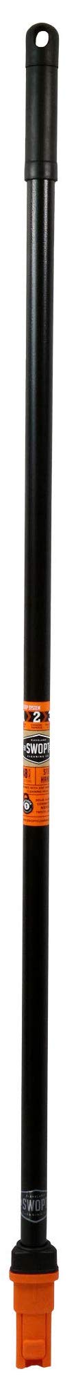 SWOPT Standard 48” Steel Handle – Ergonomic Design Eliminates Loose Handles — Interchangeable with All SWOPT Cleaning Products for More Efficient Cleaning and Storage