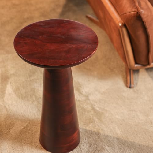 Image of Noir End Table | Acacia Wood | Honey Walnut | 61cm
