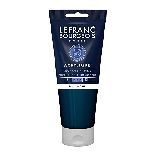 Lefranc Bourgeois Acrylique Fine Tube 200ml Bleu Saphir
