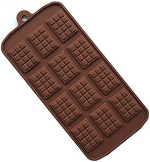 DIY 12 Chocolate Silicone Break Apart Chocolate Molds - Candy Protein Silicone Chocolate Mold Chocolate Baking Tools Non-stick Silicone Cake Mold Jelly