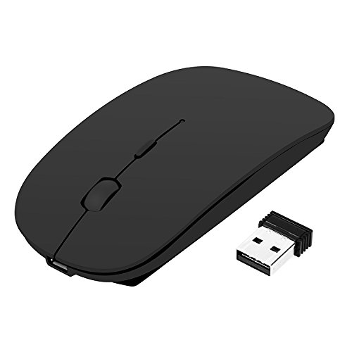 Cestval Ratón óptico inalámbrico Mini y Ultra Delgado (2,4 GHz, para portátiles)