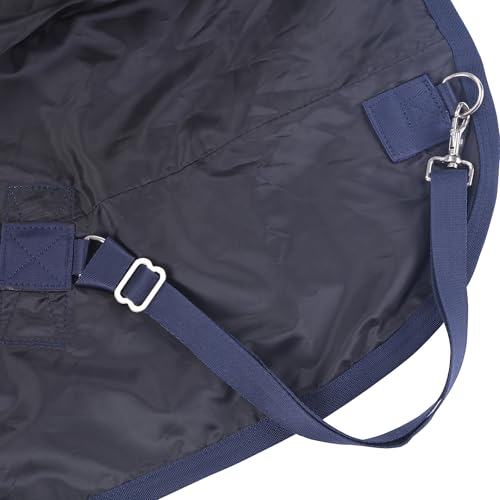 Image of LEAFOREST 1200 Denier Waterproof Mini Shetland Rug Pony Rug Foal Rug Turnout Rug (no Filling) Blue Navy 36IN | Windproof Turnout Sheet for Miniature Horses, Foals, Yearlings, Donkeys. Ideal for Stable, Paddock Blue Navy 36IN
