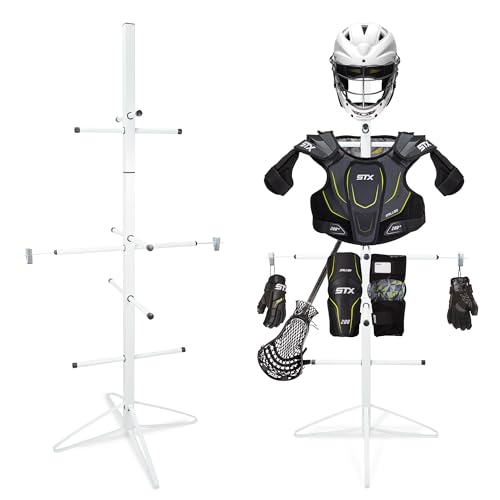 Ctxztca Hockey Gear Drying Rack for Drying and Storing Adult and Child Sports Metal Hockey Equipment Drying Rack-4 Additional Hanging Clips