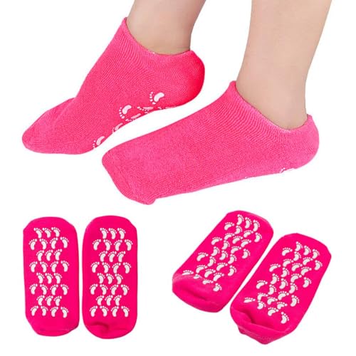 Par de Meias Hidratantes Gel Silicone Reutilizável (Preto)