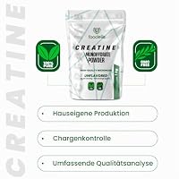 Creatin Pulver 2 kg – 100% Kreatin Monohydrat, mikronisiert – Ohne Zusätze – Gut löslich & geschmacklos – Mit Dosierlöffel – Vorrat für 333 Portionen (Packung mit 2) – Ansicht 6