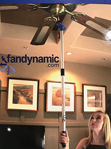 Image of Tiptoe Stick for Ceiling Fan Pull Chains Portable Hand Fan Switch Controller for Electric Power Light Bulb and Fan Speed Adjustment Extension Tool for use in Home, Restaurant, Patio (Large- 8 foot)