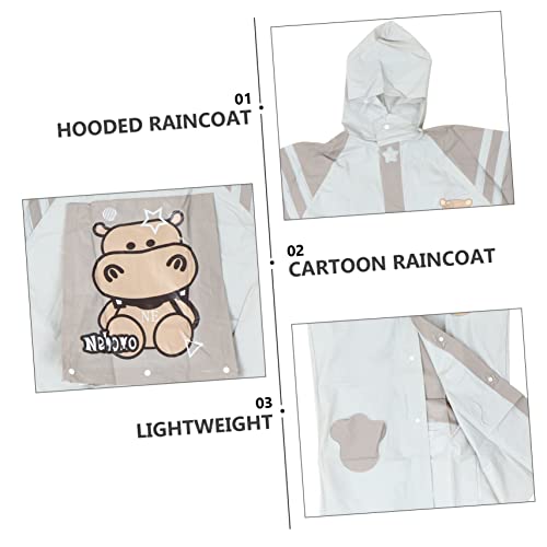 KESYOO Convenient Boys and Girls Rain Poncho Raincoat Brim for School Hiking Camping Lightweight Emergency Rainwear for Boys and Girls3