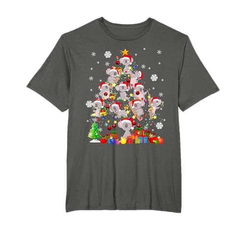 Sapin de Noël lumineux Père Noël Koala T-Shirt